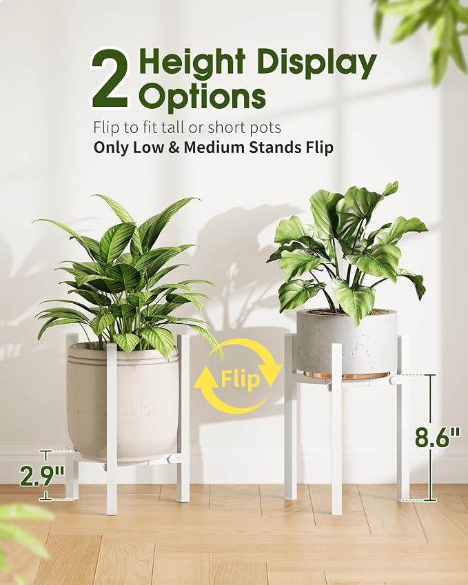 3 Pack Plant Stand Indoor Adjustable, Metal Modern Indoor Plant Stand, Heavy - Image 4