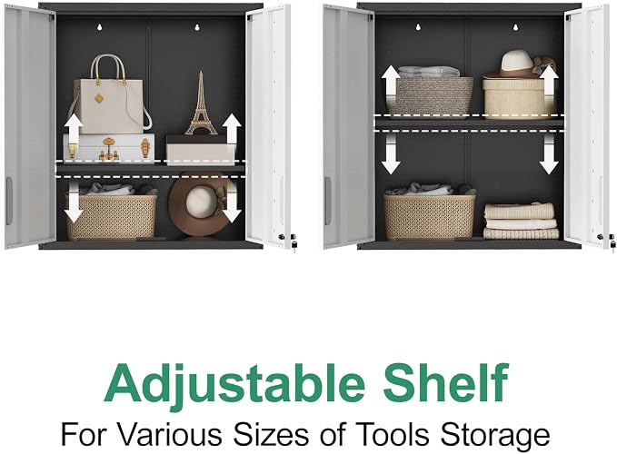 Metal Tool Cabinet, Garage Storage Cabinet System, Wall Cabinet & Locking - Image 4