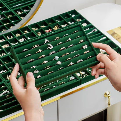 SPAKOWN Jewelry Drawer Organizer Inserts Set of 9, Jewelry Trays - Image 5