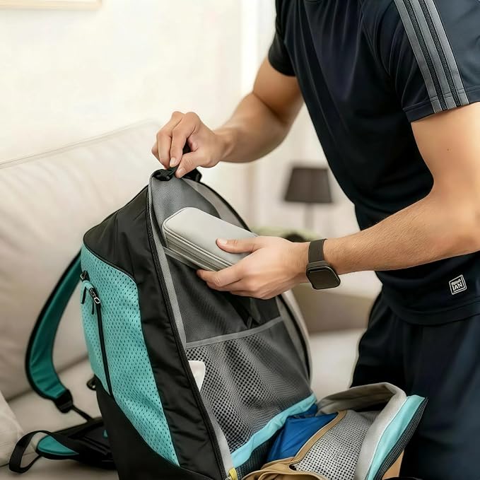 Portable Waterproof Double Layers All-in-One Storage Bag, Travel Cord - Image 9