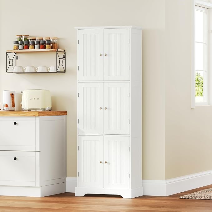 ChooChoo 63.2" Tall Bathroom Storage Cabinet - Image 7