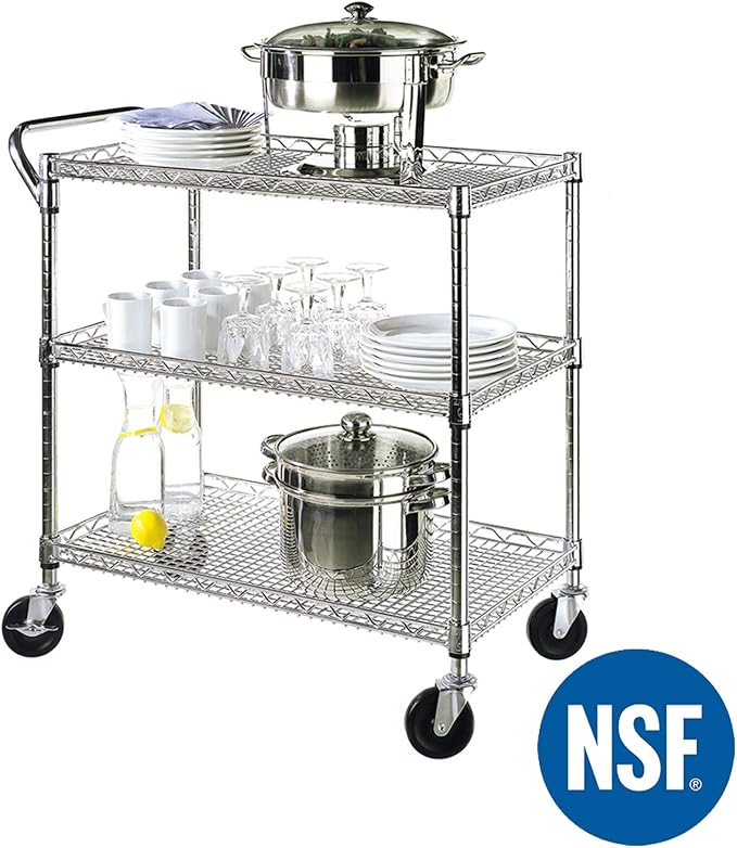 Seville Classics 3-Tier UltraDurable Commercial-Grade NSF-Certifed Service - Image 4