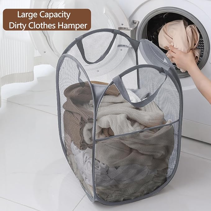 Pack of 2 Pop Up Laundry Hamper - Image 3