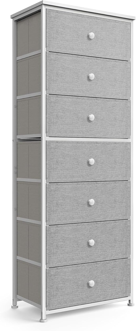 Mifuro Tall Fabric Dresser for Bedroom, Vertical Storage Organizer Tower by MifuroOfficeProduct