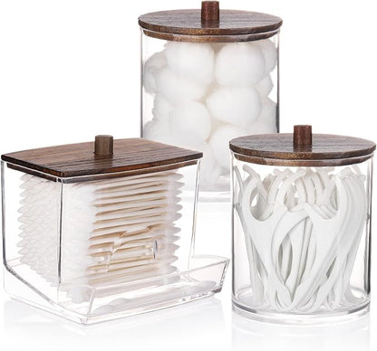 Tbestmax Qtips Dispenser Bathroom Container, 10/12 oz Big Cotton Ball Holder by Tbestmax
