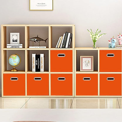 Black Fabric Cubby Storage Bins, Cube Organizer Bin Foldable Storage Boxes - Image 3
