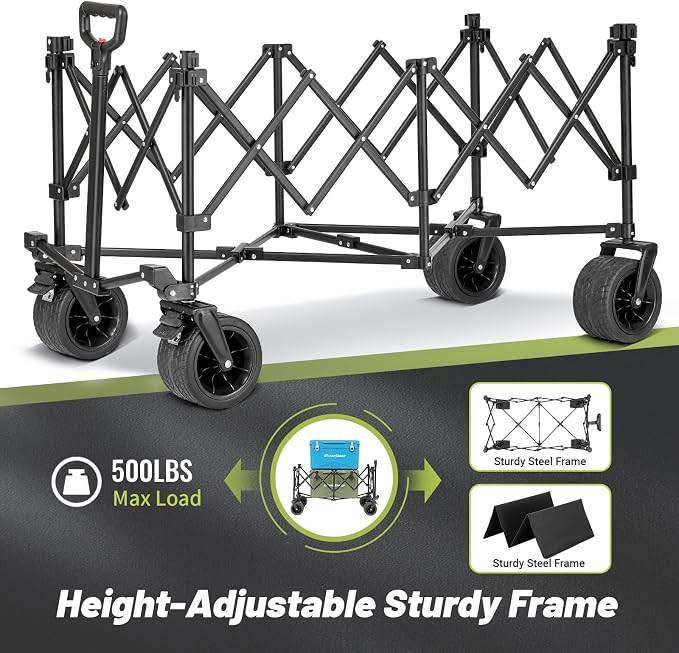 EchoSmile Collapsible Foldable Extended Wagon - Image 3