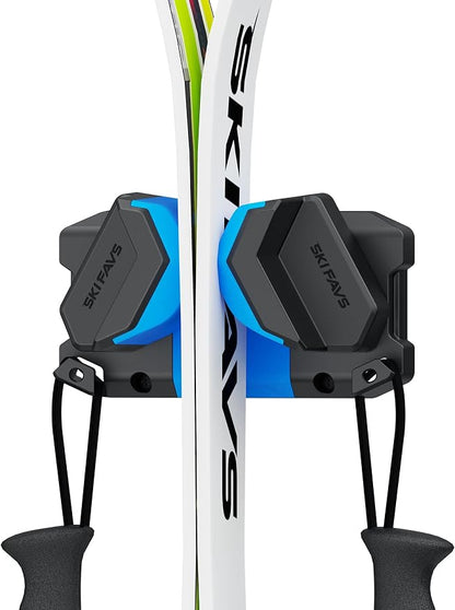 Ski & Snowboard Wall Rack, Ski Wall Mount & Ski Rack Wall Mount by SkifavsSkiWallMount