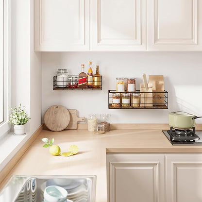 Fixwal Wall Shelves, 4 Sets of Hanging Floating Shelves, Wall Mounted Shelves - Image 6