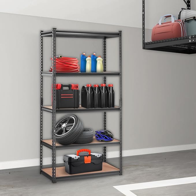 VEVOR Storage Shelving Unit, 5-Tier Adjustable, 2000 lbs Capacity, Heavy Duty - Image 2