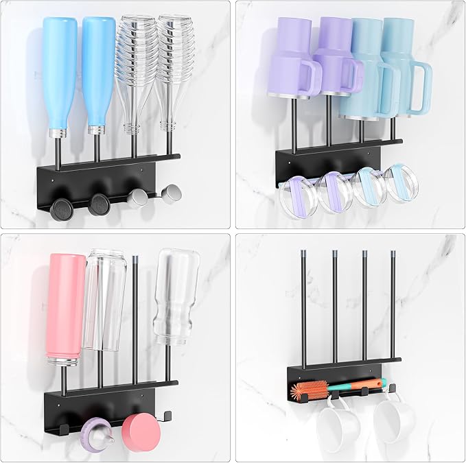 Wall Mounted Water Bottle Drying Rack - Image 8
