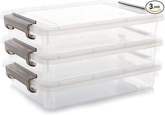 Citylife 3 PCS Plastic Storage Bins by Anywish