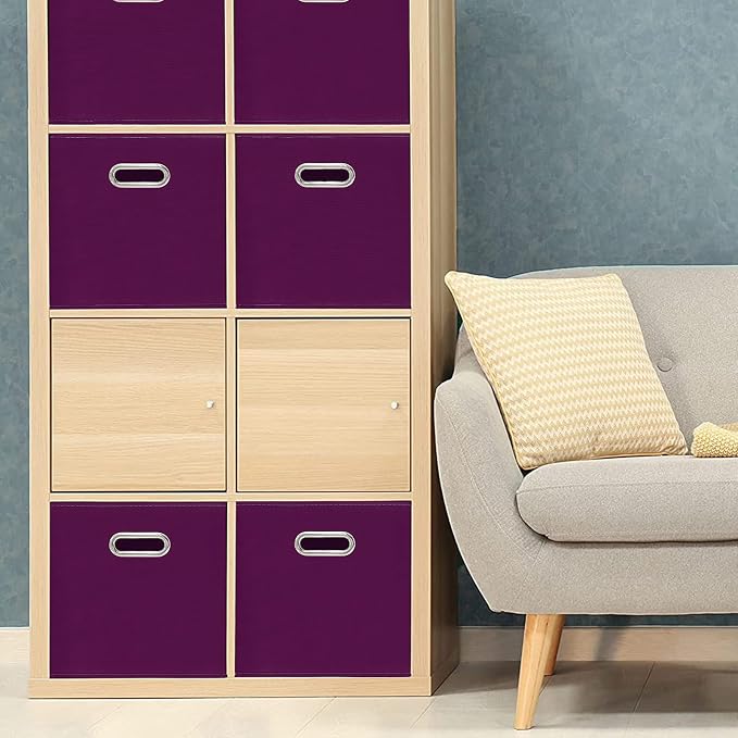 Fabric Cloth Storage Bins, Fabric Cube Bins Organizer - Image 4