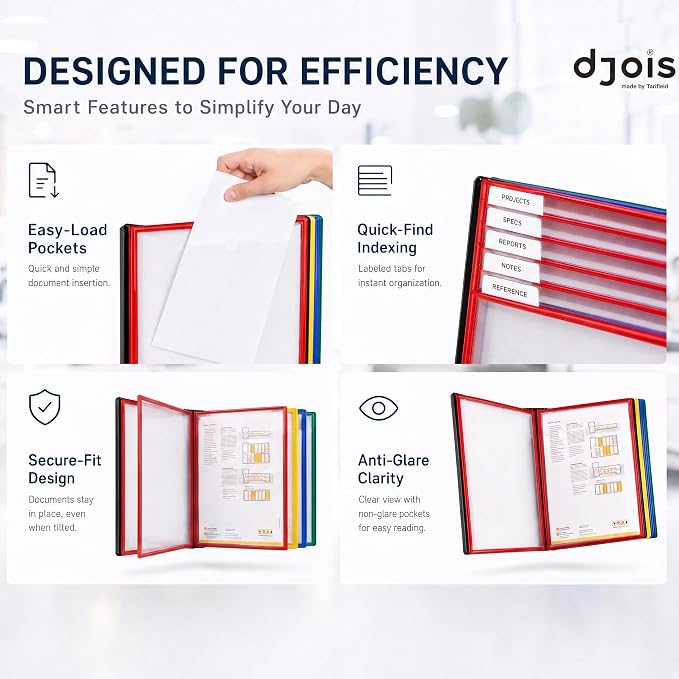 Tarifold Desktop Reference & Display System, 10 Double-Sided Pockets, 20 Sheet - Image 5