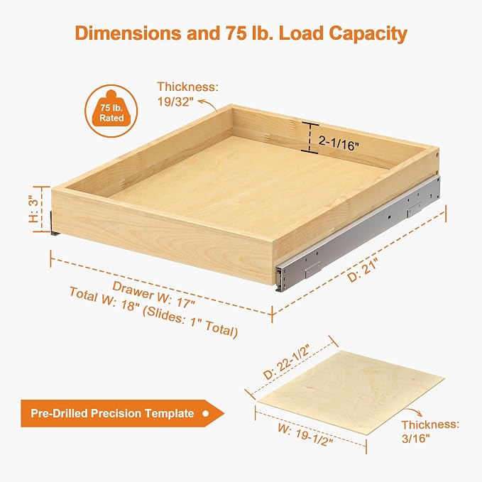 ALINE FURNITURE Pull Out Drawers - Image 3