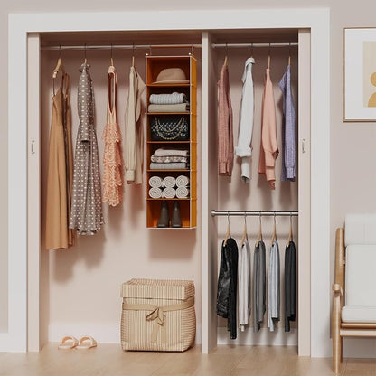 MAX Houser 6-Shelf Hanging Closet Organizer, Hanging Storage Shelves - Image 4