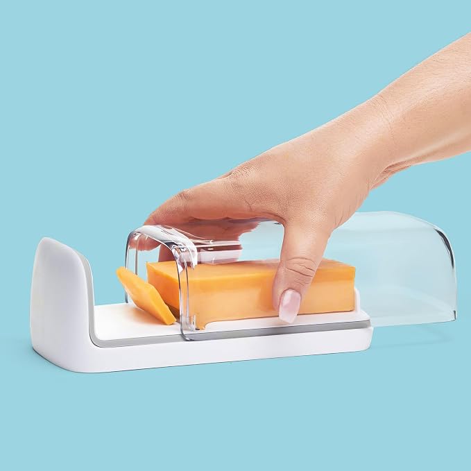 Chef'n 2-in-1 Cheese Slicer and Storage Container | Integrated Lid Keeps Cheese - Image 5