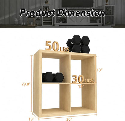 CTESNE【Wooden 4 Cube Storage Organizer Shelf - Image 3