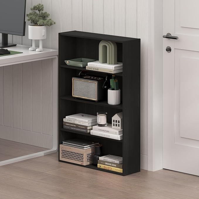 Furinno Basic Book Shelf, 4-Tier Bookcase - Image 2