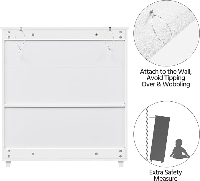 Yaheetech Shoe Cabinet, 4-Tier Shoe Storage Cabinet - Image 9
