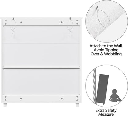 Yaheetech Shoe Cabinet, 4-Tier Shoe Storage Cabinet - Image 9