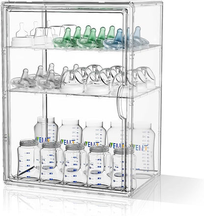 JOYZAN Clear Baby Bottle Organizer by MakeYourHomeOrganizedTidy