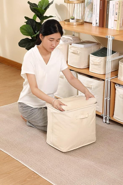 Decorative Basket Rectangular Fabric Storage Bin Organizer Basket - Image 2