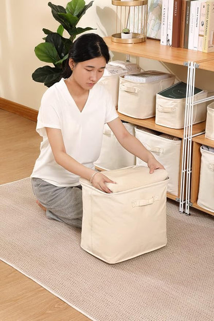 Decorative Basket Rectangular Fabric Storage Bin Organizer Basket - Image 2