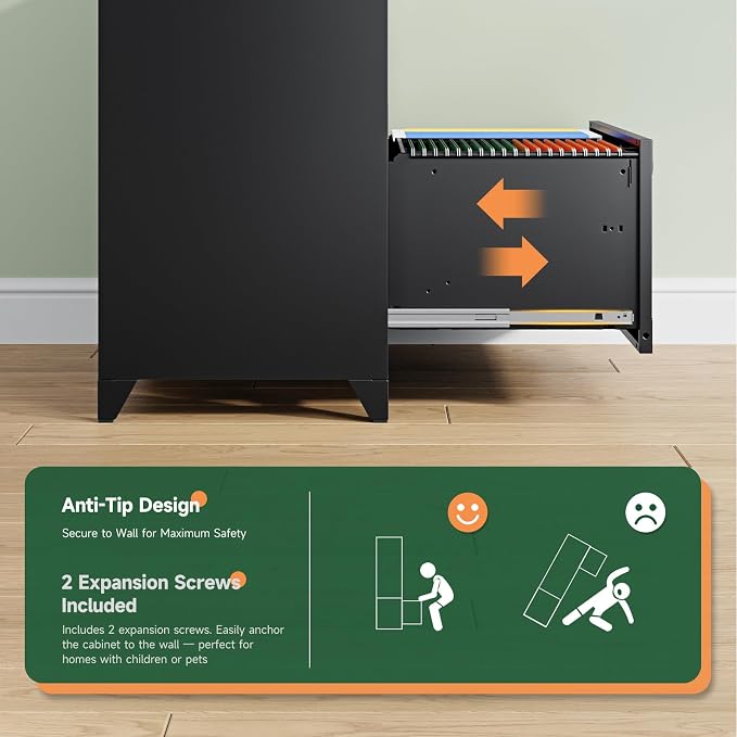 Letaya 2 Drawer File Cabinet - Image 7