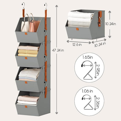 Hanging Closet Organizer 4 Tier - Image 7