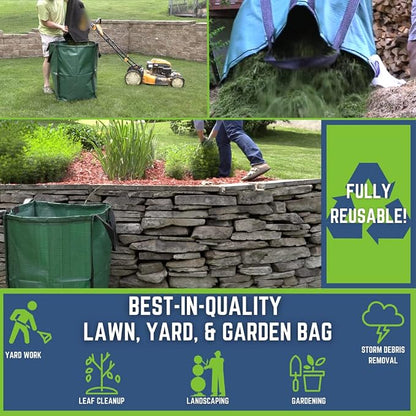 DURASACK Heavy Duty Home and Yard Waste Bag 48-Gallon Woven Polypropylene - Image 4