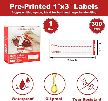 NATURALABEL 300 PCS Removable Freezer Labels - Image 6