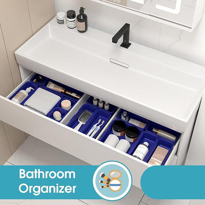 10 PCS Drawer Organizer Set, 4 Size Makeup Drawer Divider Organizer - Image 7