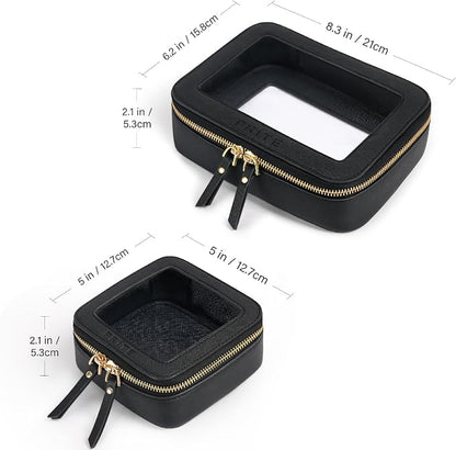 Prite Clear Makeup Bag Set for Women Portable Clear Makeup Bag Cute Waterproof - Image 2