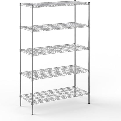 21" Deep x 48" Wide x 74" Height Wire Shelving Kit | 5-Tier | NSF Commercial by Regal+Altair