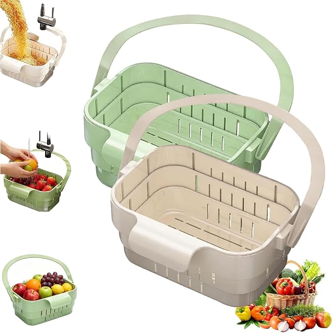 Upgraded Foldable Hanging Sink Drain Basket, Stretchable Kitchen Colander by Unknown