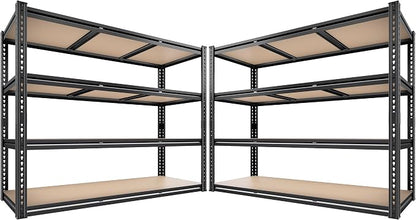 ROOMFAVE 48" W Garage Shelving 4-Tier Storage Shelves 2300LBS by RoomFave-organizeyourjoy