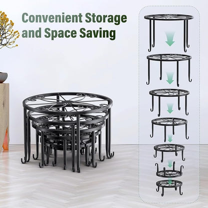 7-Pack Heavy-Duty Metal Plant Stands, Anti-Rust - Image 7