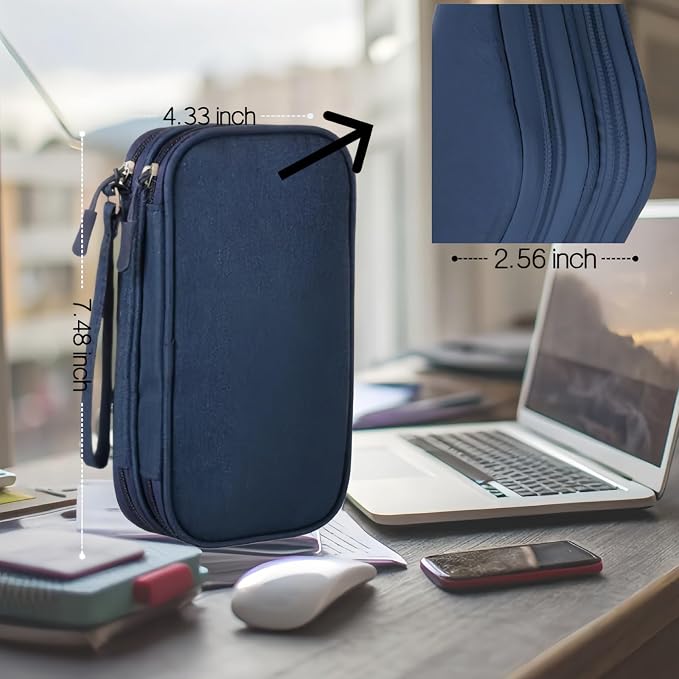 Portable Waterproof Double Layers All-in-One Storage Bag, Travel Cord - Image 4