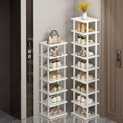 SAN HE 7-Tier Modern Bamboo Shoe Rack - Image 9
