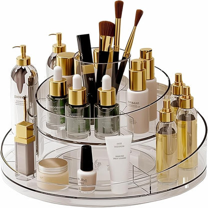 Taiuloo 360 Rotating Makeup Organizer, Perfume & Lipstick, Round Spinning Tray by Taiuloo