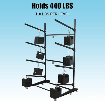 Kayak Storage Rack, Heavy-Duty Outdoor Canoe Rack, Reinforced, and Enhanced - Image 9