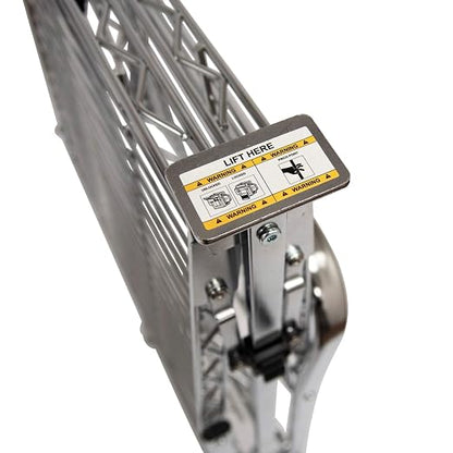 Luxor WSCC-2 Two-Shelf Collapsible Wire Utility Cart - Image 9