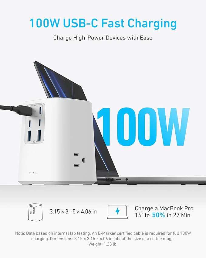 Anker Desktop Charger, 9-in-1 Power Strip - Image 3