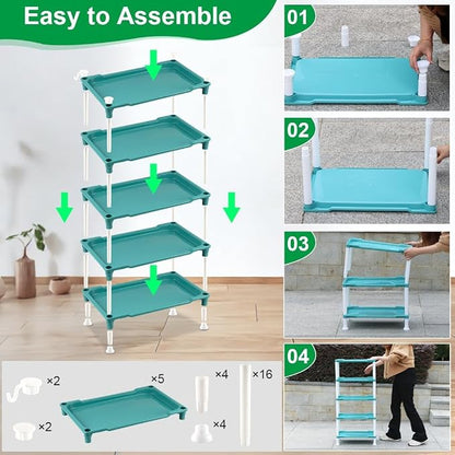 RooTrimmer 5-Tier Seed Starter Tray, Plant Stand Designed - Image 6