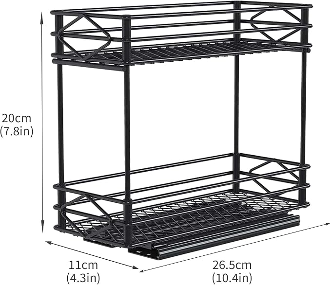 Pull Out Medicine Organizer, Slide Out Storage Drawers, Spice Rack Organizer - Image 7