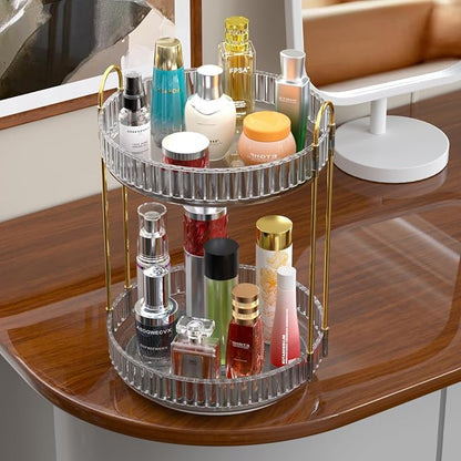 GTI 360°Rotating Makeup Organizer, 2 Tier Bathroom Counter Organizer, Large - Image 7