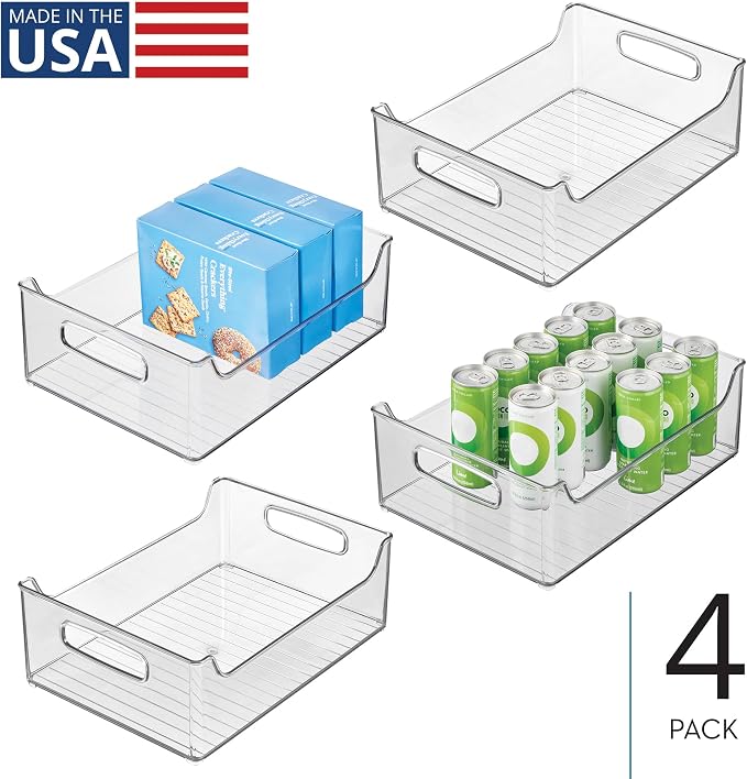 iDesign Stackable Clear Plastic Storage Bin, - Image 2