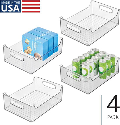 iDesign Stackable Clear Plastic Storage Bin, - Image 2