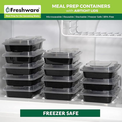 Freshware Meal Prep Containers 1 Compartment Food Storage Containers - Image 8